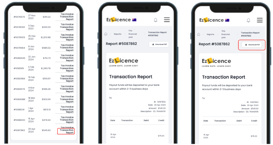 AUS - DI Transaction report #3.png